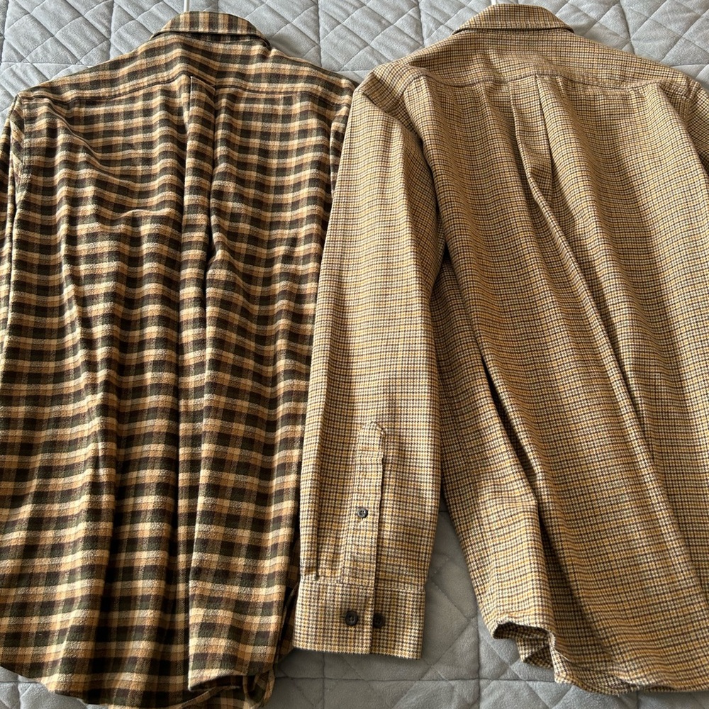 Men's LL Bean Thick Flannel Shirts M